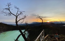 Sunrise hiking in Ibu Sunan Top - Kawah Putih Volcano - Deer farm - Suspension Bridge - Rengganis Natural Hot Spring