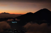 Ascension au lever du soleil du Mont Batur